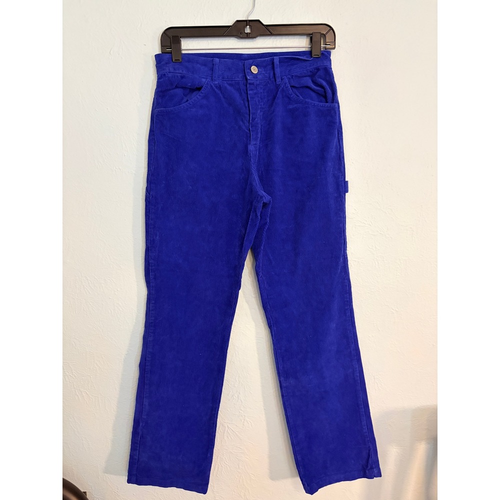 Brandy Melville Carpenter Pants 27 Blue Corduroy Straight Leg Streetwear Indie